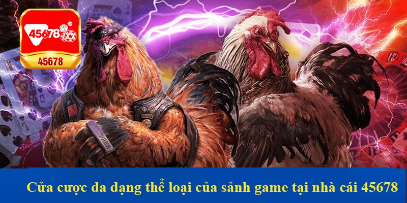 Cửa cược đa dạng thể loại của sảnh game tại nhà cái 45678